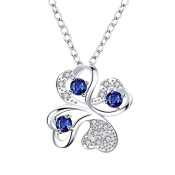 

Unique design for ladies romantic fashion rope chain glass pendant necklace, Multicolor