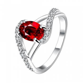 

A R004-A 925 Silver plated for women jewelry accessories nickle free Fashion Rings, Multicolor