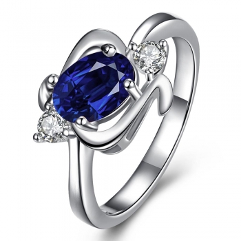 

A R038-A-8 925 Silver plated for women jewelry accessories nickle free Fashion Rings, Multicolor