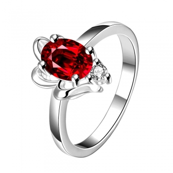 

A R043-C-8 925 Silver plated for women jewelry accessories nickle free Fashion Rings, Multicolor