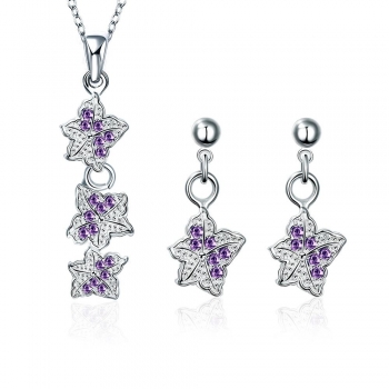 

S027-A Fashion popular 925 silver plated jewelry sets for sale