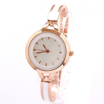 

Hot SaleNew Women Ladies Band Dress Watches Rose Gold White Thin Bracelet Rhinestone Wrist Watch, Golden