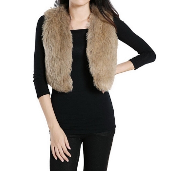 

Camel New Women's Shaggy Faux Fur Sleeveless Short Waistcoat Vests Coats & Jackets, Multicolor
