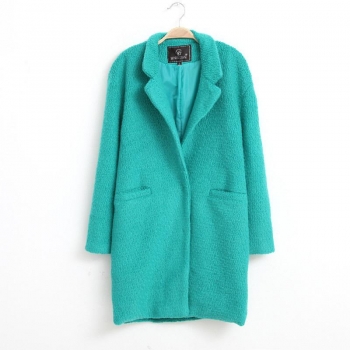 

Deep Grey New Women's Long Knit Overcoat Warm Loose Sleeve Winter Lapel Coats & Jackets, Multicolor