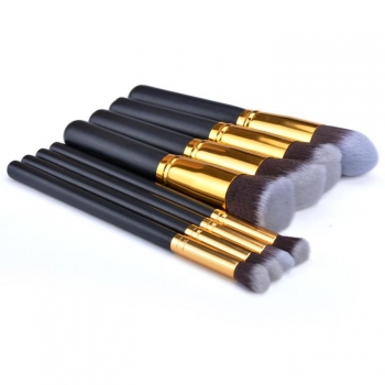 

Gold 8 PCS Professional Set Pro Kits Brushes Makeup Cosmetics Brush Tool, Multicolor