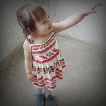 

Fashion Children Kids Girl's Wear Strap Stripe Dress Sundress, Multicolor