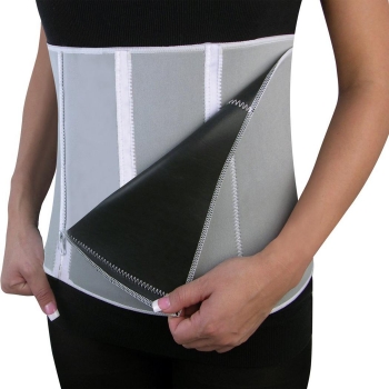 

Women Adjustable Waist Trimmer Exercise Zippers Wrap Slimming Belt Stretch Body Shaper