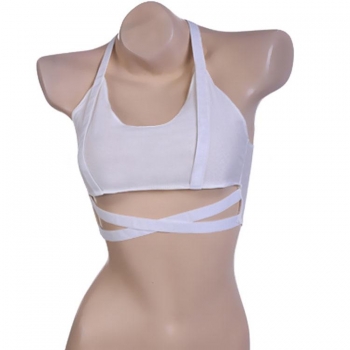 

White Fashion Lady Women Cross Strap Cool Casual Club Crop Top Sexy Underwear Adult Products Vests Tanks & Camis, Multicolor
