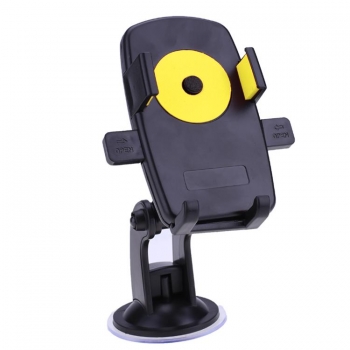 

Universal 360° Rotating Easy One Touch Car Mount Holder Windshield Mount Holder for Smart Phones, Yellow