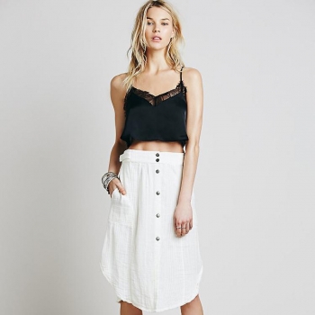 

Black New Lady Women's Fashion Spaghetti Strap Sexy V-Neck Slim Chiffon Splicing Lace Tank Vests Crop Tops, Multicolor