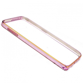

Hot Fashion Slim Metal Aluminum Alloy Bumper Case Frame Cover Phone Case Cover for Samsung Galaxy S6, Pink