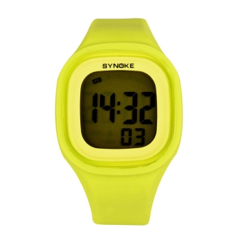 

New Fashion Unisex Waterproof Silicone Candy Color Square LED Digital Casual Sports Wrist Watch, Multicolor