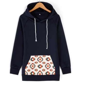 

Black Stylish Lady Casual Floral Long Sleeve Pullover Outwear Hoodies & Sweatshirts, Multicolor
