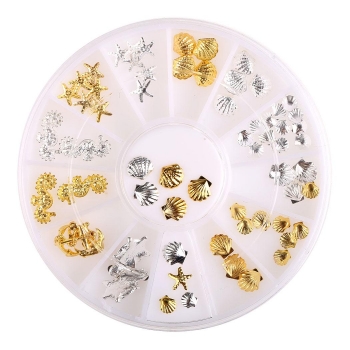 

Pro Shinny 3D Alloy Nail Art Glitters Acrylic Tips DIY Decorations