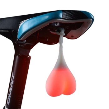 

Bike Riding Rear Egg Heart Safety Warning Night Light Flash Tail Light Ball