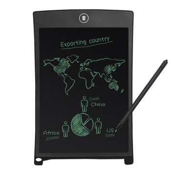 

Black 8.5 inch Electronic LCD Digital Drawing Graphics Writing Board with Pen for Kids, Multicolor