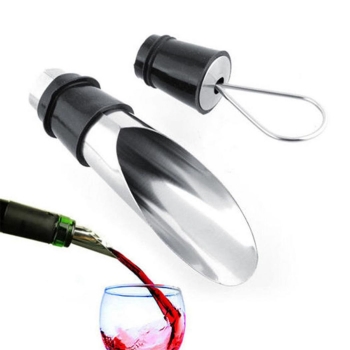 

New 1PC Wine Funnel Bottle Pour Pourer Dumping Stopper Storage Sealed Plug Cap