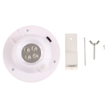 

4 LED Solar Powered Lights Outdoor Motion Sensor Garden Wall Pathway Lamp Lights, White