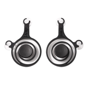 

Black 2PCS Game Controller Touch Screen Dual Analog Suckers Joystick for iPad" iPod, Multicolor
