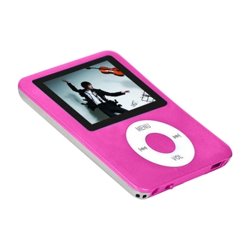

Pink 1.8 inch LCD Screen Ultra Thin MP3 " MP4 Player with Data Cable and Earphones