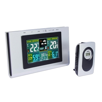 

433 MHz Wireless Forecast Weather Station Clock With Thermometer Transmitter