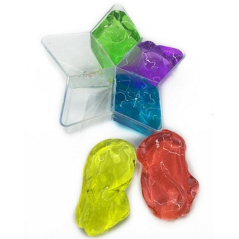 

5 Colors Crystal Clay Rubber Mud Intelligent Hand Gum Plasticine Slime DIY Toys, Colorful