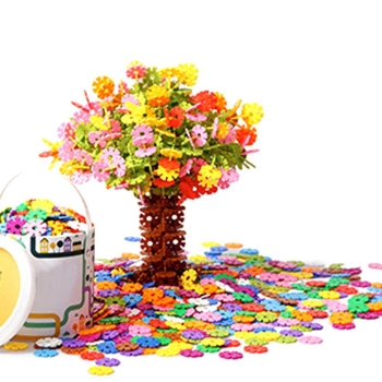 

Building Blocks Toys Round Colorful Snowflakes Gear Flakes 150 Pcs Toys