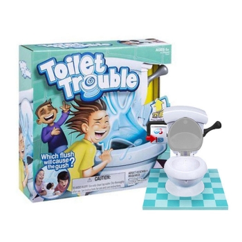 

Toilet Trouble Hilarious Board Game Fun Toy Flush Sound Effects for Kids Children