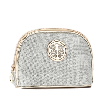 

Women Portable Travel Bling Bling Zipper Cosmetic Makeup Bag Toiletry Case, Multicolor
