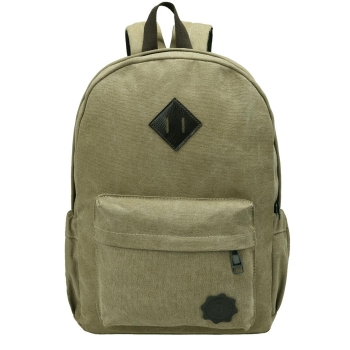 

Army green New Fashion Men Backpack Rucksack Canvas Travel Camping, Multicolor