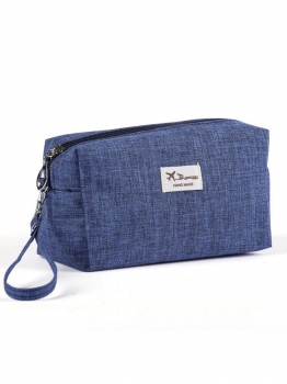 

Dark blue Portable Travel Cosmetic Storage Organizer Pouch Clutch Bags, Multicolor
