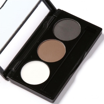 

3 Colors Eyebrow Palette Smudge With Mirror and Eyebrow Brushes