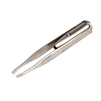 

Stainless Steel Led Light Eyelash Eyebrow Hair Removal Tweezer