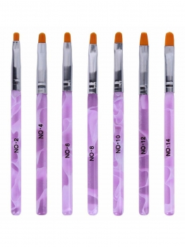 

7 Pcs Nail Art UV Gel Acrylic Painting Drawing Pen Polish Brush