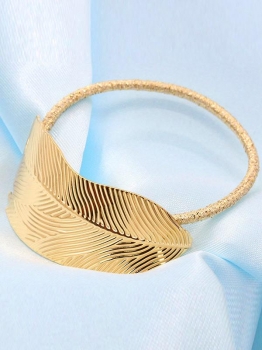 

Gold Hair Rope Ornaments Thin Metal Leaves Hairbands, Multicolor