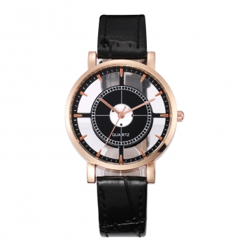 

Transparent Women Embossed Leather Band Anchor Quartz Wrist Watch, Multicolor