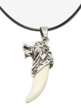 

Punk Falcate Shape Titanium Stainless Steel Pendant Necklace