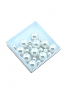 

Fashion 5 Pair Earrings Double Side Ball Shiny Pearl Stud Big Vintage New, Multicolor