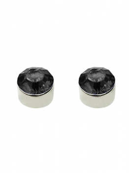 

Alloy Metal Zircon Round Ear Studs Earrings, Multicolor