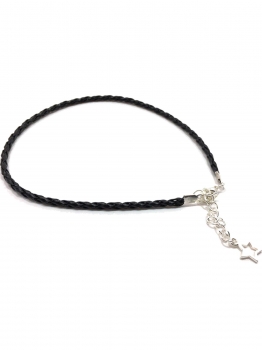 

Braided Synthetic Leather Anklet Ankle Bracelet, Multicolor