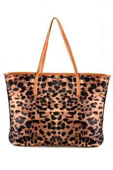 

New Hot Leopard Grain Print Synthetic Leather Women Handbag Tote Bag Shoulder Bag Purse