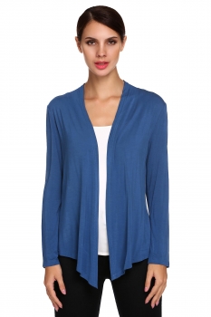 

Meaneor Navy blue New Stylish Ladies Women Casual Light Weight Open Front Cardigan Knitted Sweater Coats Jackets Suits & Blazers, Multicolor