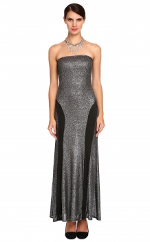 

New Stylish Ladies Women Sexy Floor Length Strapless Long Dress, Multicolor