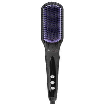 

Black ACEVIVI Digital Electric Hair Straightener Comb Heating Detangling Brush EU" US" UK Plug Health Care, Multicolor