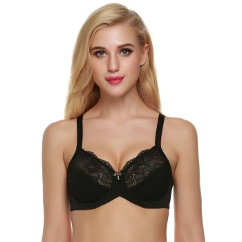 

Black Ekouaer Sexy Lady Women Underwear Lace Underwire Bras & Bra Sets, Multicolor