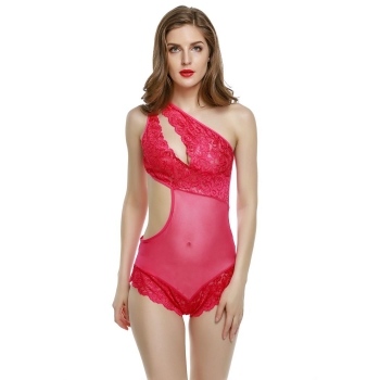 

Rose red Avidlove Women Sexy Lace Mesh Chemise See Through Babydoll Bodysuit & Bustiers Adult Products Lingerie Sets, Multicolor