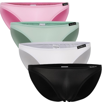 

Avidlove 4 Mix Color Men Solid Briefs Pack of Sexy Adult Products Panties Suits Underwear, Multicolor