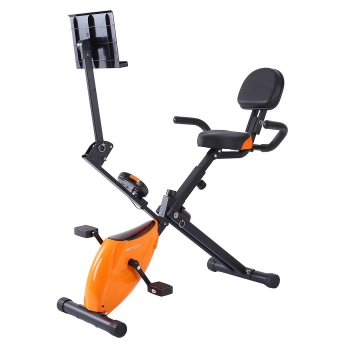 

Folding Adjustable Magnetic Upright Exercise Bike Fitness Machine, Multicolor