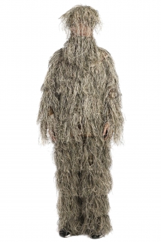 

ANCHEER 4 Pieces Ghillie Suit Woolland 3D Camo Camouflage Forest Hunting with Pouch, Multicolor