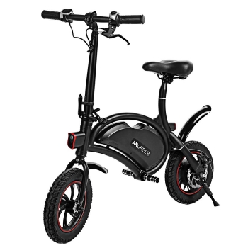 

Black ANCHEER Folding 20KM Range Bluetooth Portable E-Bike, Ship free to EU, Multicolor